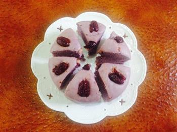 紫薯葡萄干红枣发糕的做法步骤8