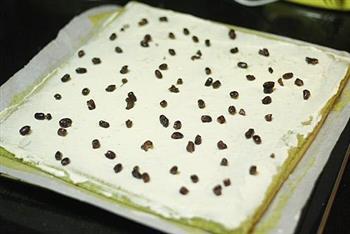 Q润的抹茶蜜豆蛋糕卷的做法步骤19