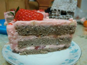 草莓慕斯蛋糕的做法步骤9