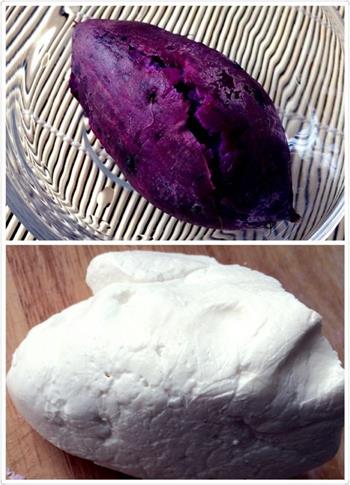 紫薯汤圆-紫气东来的做法图解1