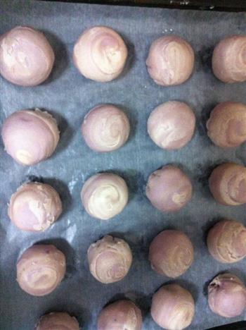 紫薯莲蓉蛋黄酥饼的做法步骤9
