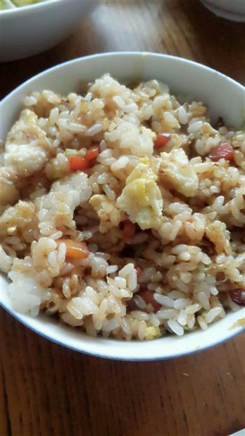炒米饭蔬菜版的做法步骤4