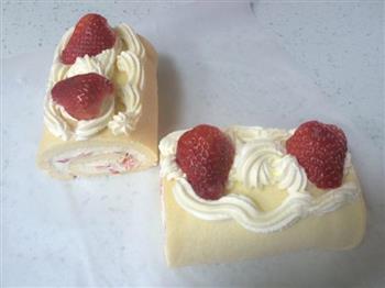 草莓蛋糕卷的做法步骤6