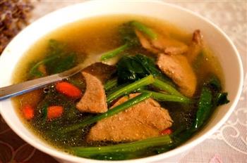 营养汤-菠菜猪肝汤的做法图解12