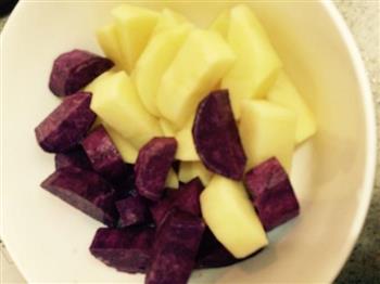 拔丝土豆&紫薯的做法图解1