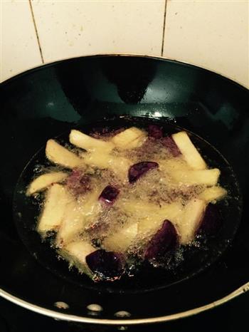 拔丝土豆&紫薯的做法图解2