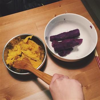 古早味手作红薯/紫薯芋圆的做法步骤1