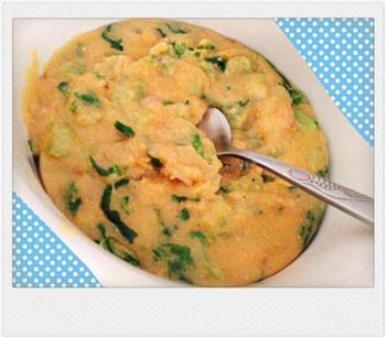 小白菜鸡蛋虾米玉米菜团子的做法步骤4