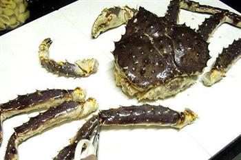 帝王蟹的料理的做法图解4