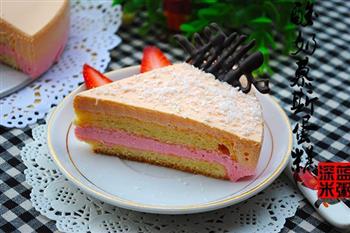 彩色酸奶慕斯蛋糕的做法步骤12