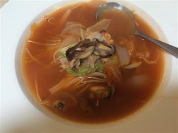 青口泡菜汤的做法步骤11
