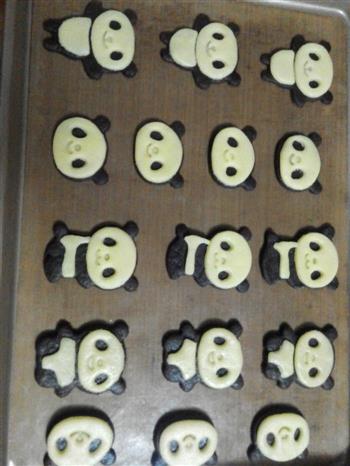 萌哒哒的熊猫饼干的做法步骤9