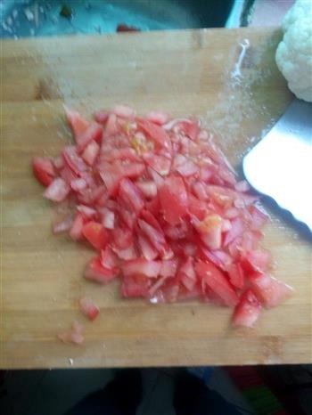 西红柿溜花菜的做法图解2