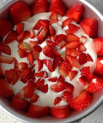 草莓酸奶慕斯蛋糕的做法步骤8