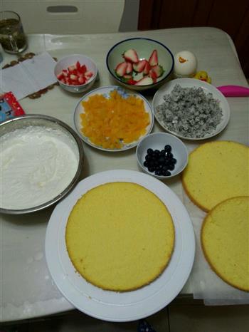 水果奶油生日蛋糕的做法步骤8