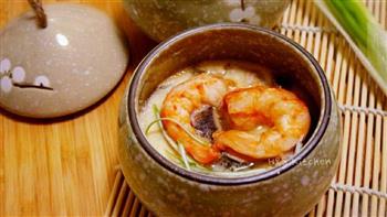 日式鲜虾茶碗蒸的做法图解5