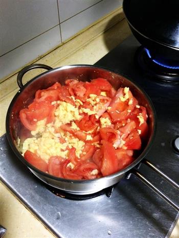 改良版鸡蛋西红柿面的做法步骤4