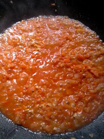 无芝士黄油的番茄肉酱意大利面的做法步骤5