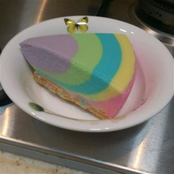 彩虹慕斯蛋糕的做法步骤14