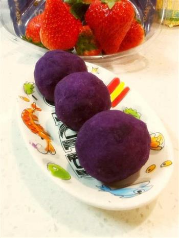 紫薯草莓大福的做法步骤4