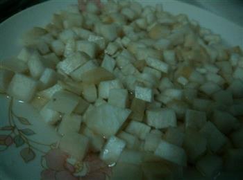 杏鲍菇肉丁扒内脂豆腐的做法步骤2