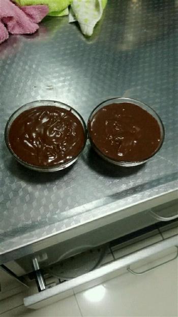 巧克力熔岩小蛋糕/巧克力心太软的做法步骤5