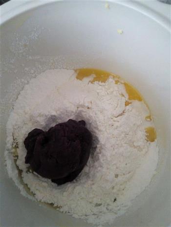 奶香紫薯酥的做法步骤3