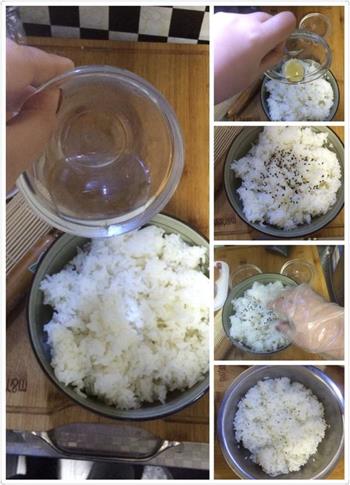 花样寿司-方型火腿花瓜鸡蛋卷的做法图解2