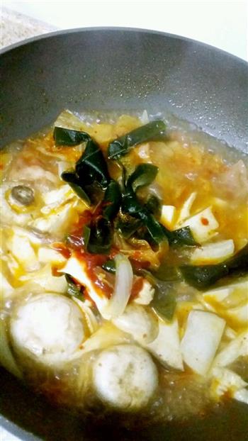 冬日里暖暖-泡菜汤的做法步骤5