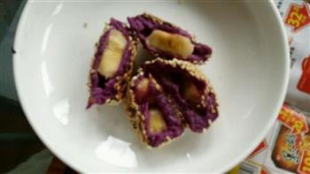 紫薯香蕉饼的做法图解6