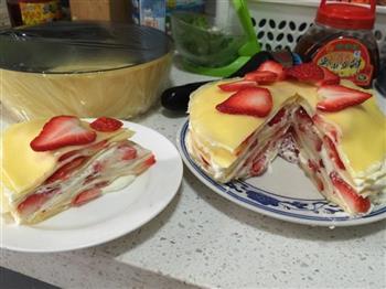 草莓千层蛋糕的做法步骤3
