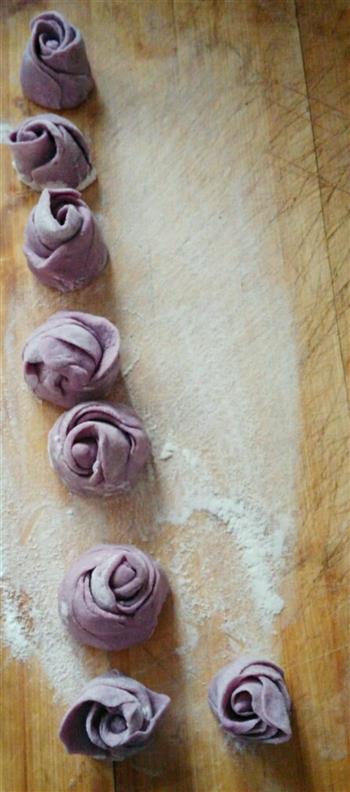 紫薯玫瑰小馒头的做法图解9
