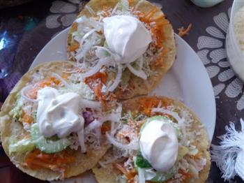 墨西哥玉米饼沙拉  taco tostadas的做法图解7