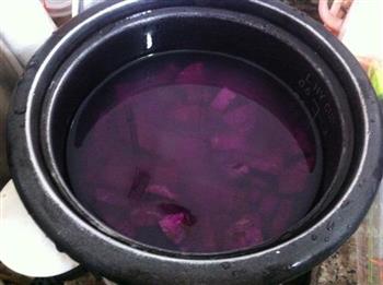 椰香紫薯西米露的做法步骤2