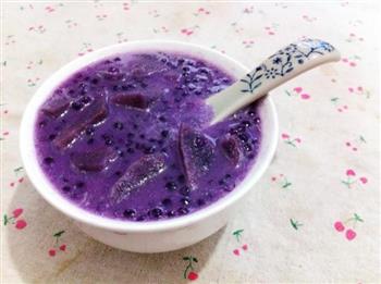 椰香紫薯西米露的做法步骤8