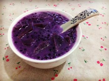 椰香紫薯西米露的做法步骤9