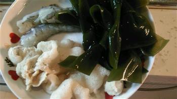 鲜虾海带豆腐汤附快熬高汤的做法的做法图解2