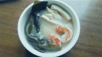 鲜虾海带豆腐汤附快熬高汤的做法的做法图解6