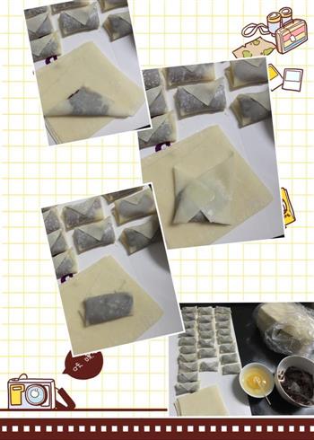 自制豆沙春卷的做法步骤2