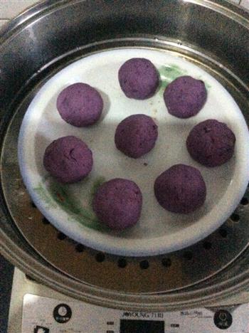 芸豆紫薯糯米糍的做法图解8