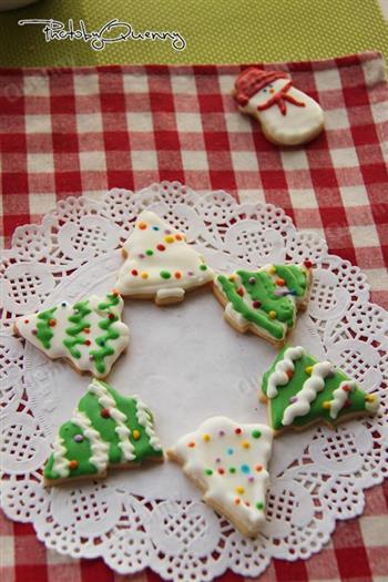 圣诞树糖霜饼干的做法步骤21