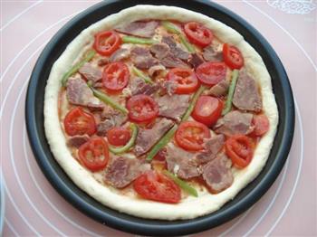 黑椒牛肉披萨的做法步骤11