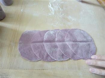 紫薯玫瑰花馒头的做法图解6