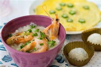 春节也要小清新-鲜虾粥的做法步骤3