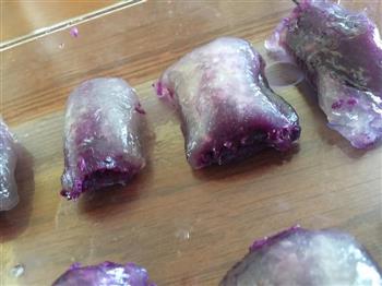 水晶紫薯糕的做法步骤7