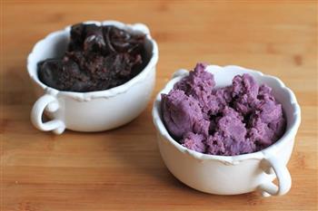 紫薯豆沙糕的做法步骤5