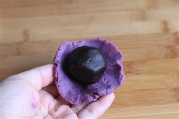 紫薯豆沙糕的做法图解7