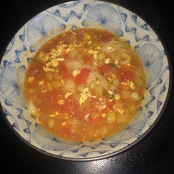 西红柿茄丁酸汤面的做法步骤2