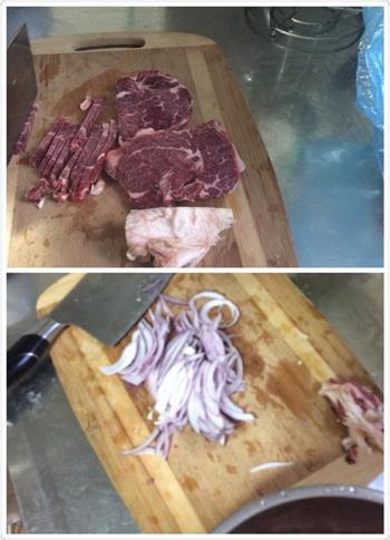 孜然牛肉炒面的做法步骤1