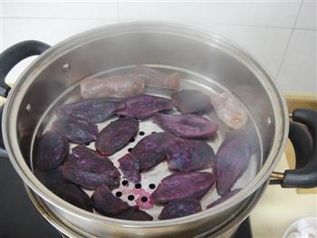 紫薯糯米烧麦的做法步骤3